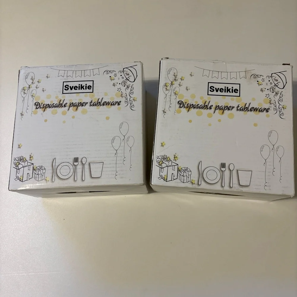 Purple disposable napkins. 150 in each box.
